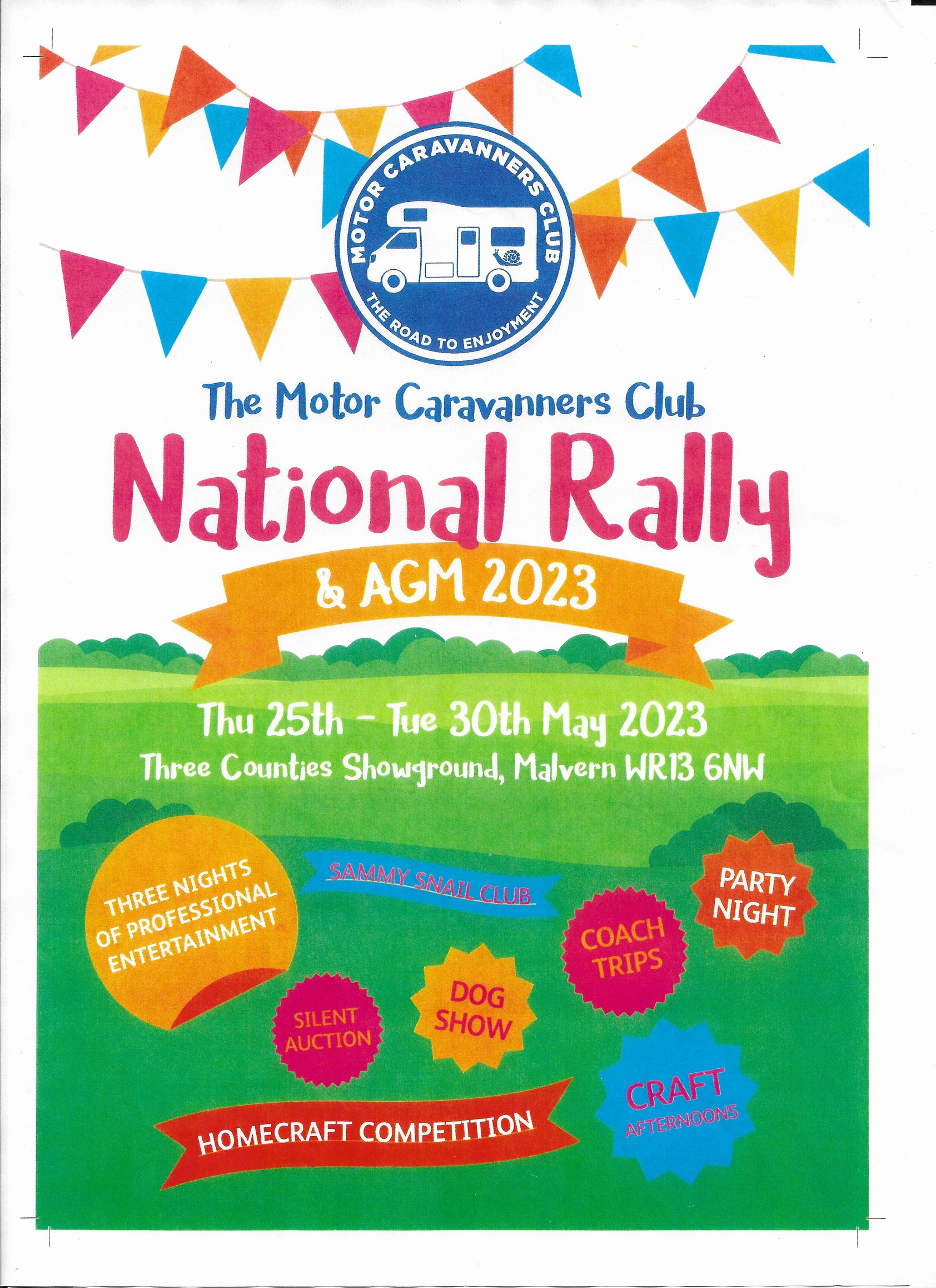 National Rally Info Motor Caravanners' Club